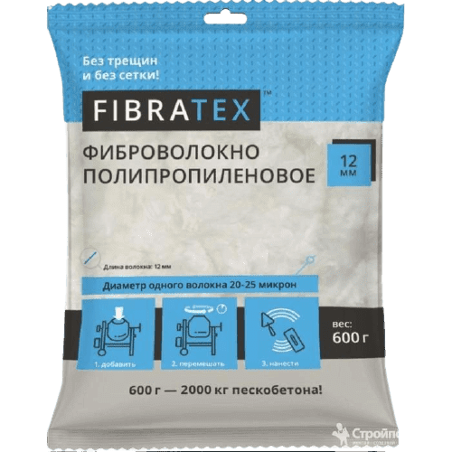 полипропиленовое фиброволокно для стяжки пола