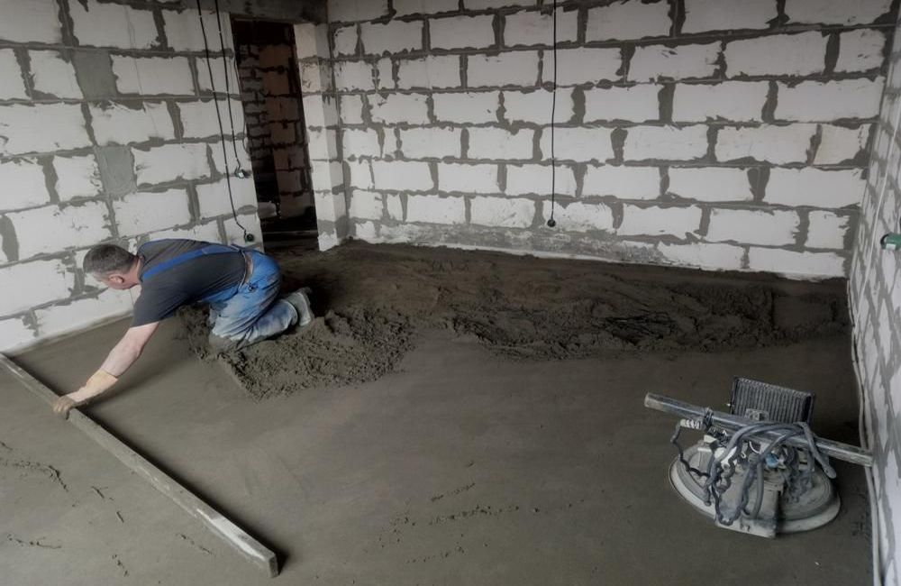 Как рассчитать полусухую стяжку пола с материалами? полусухая стяжка м150