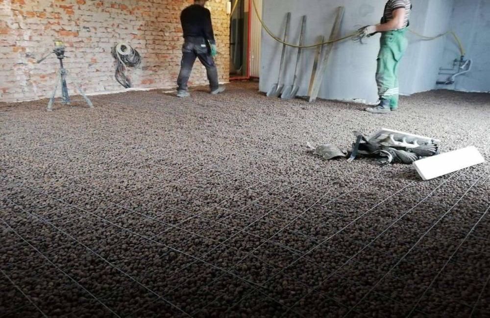 В чём технология полуручной полусухой стяжки? полусухая стяжка с фиброволокном