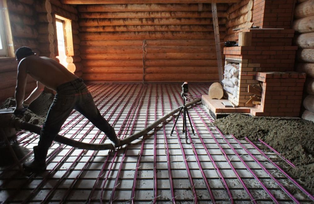 В чём особенности механизированной стяжки машиной? сколько стоит метр стяжки пола