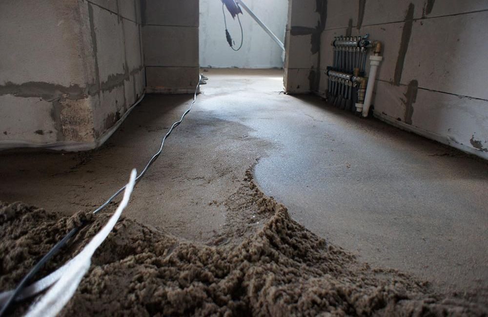 механизированная полусухая стяжка пола цена за м2