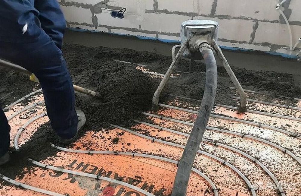 полусухая стяжка кровли