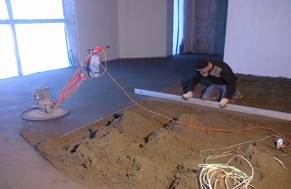 полусухая стяжка на балкон