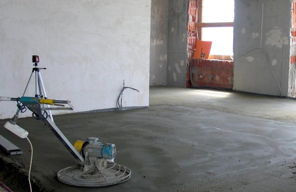 полусухая стяжка пола полусухим способом