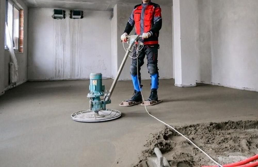 полусухая стяжка пола