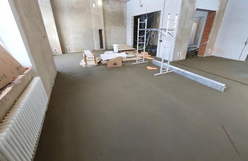 полусухая стяжка с армированием