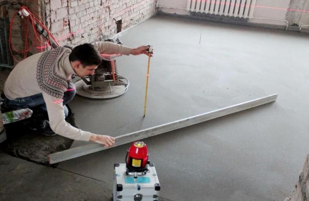 полусухая стяжка с уклоном