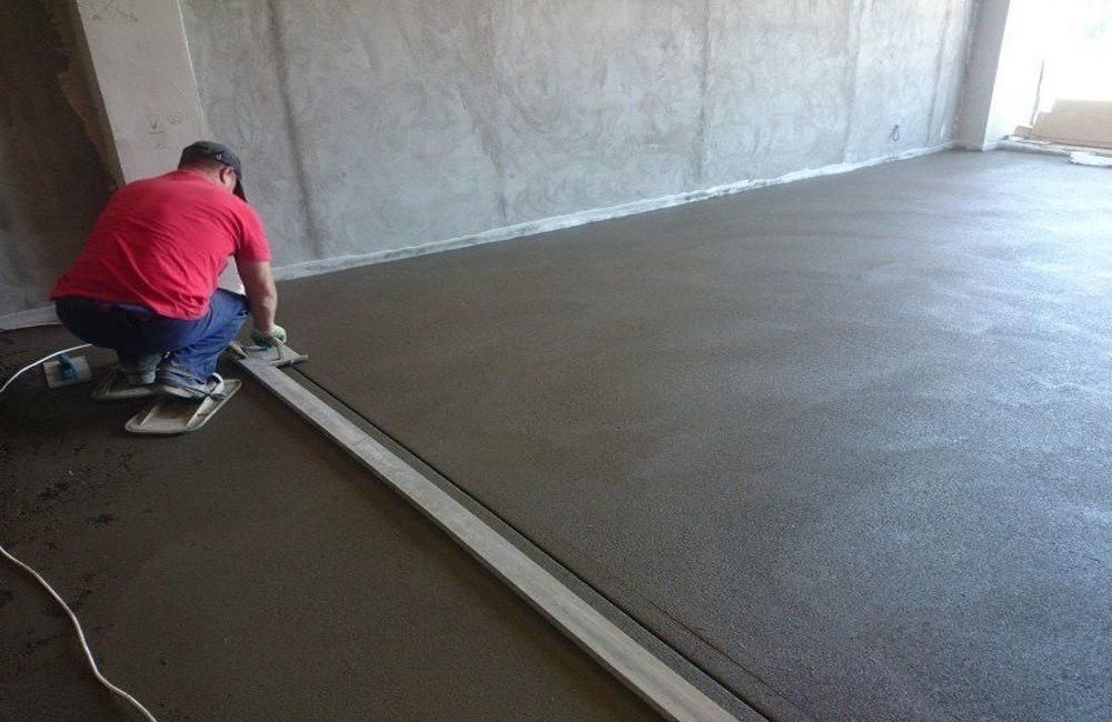 сделать полусухую стяжку пола цена