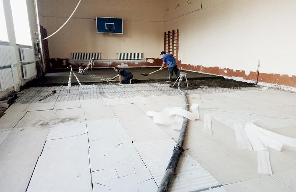 стоимость полусухой стяжки пола