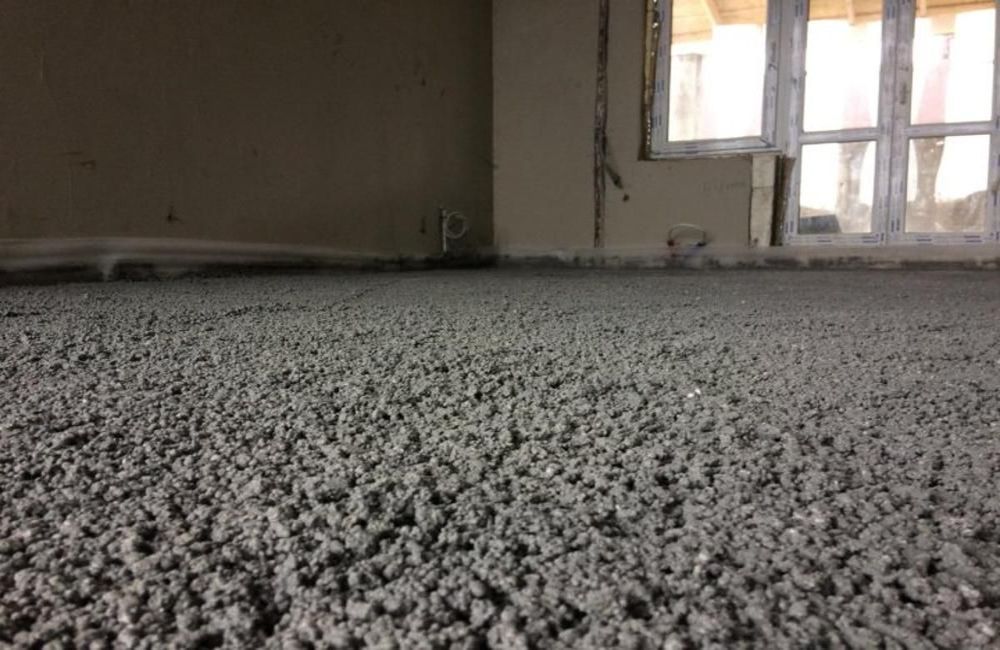 стяжка полусухим методом