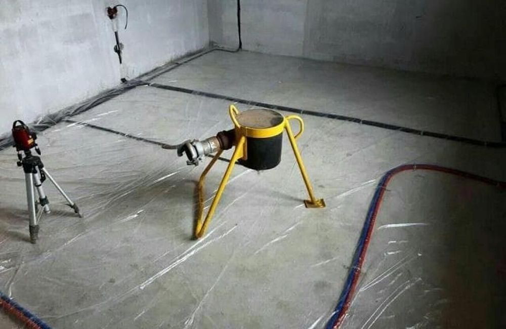 теплый пол в полусухой стяжке