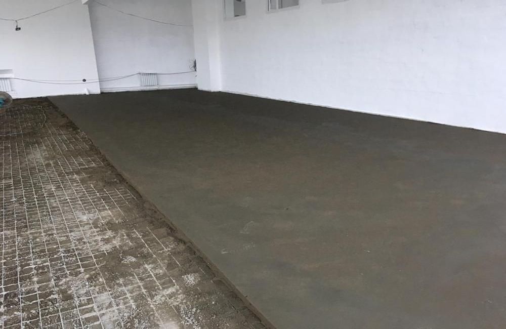 выполнение полусухой стяжки