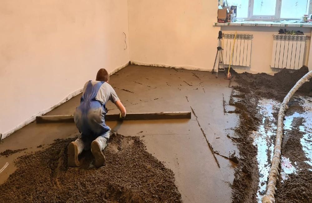 механизированная стяжка за день