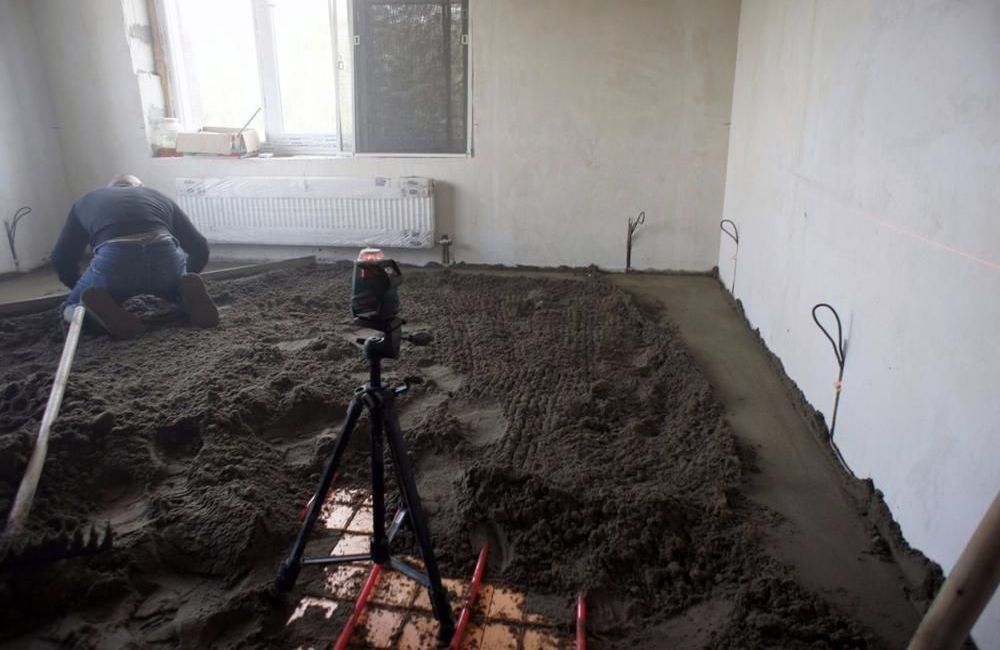 механизированная стяжка пола за 1 день