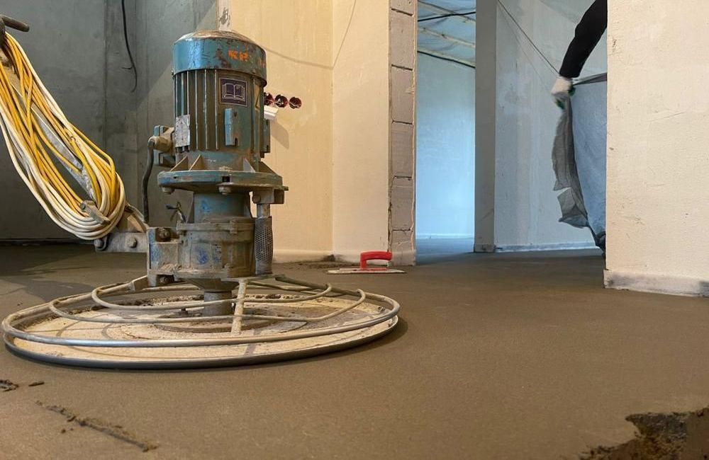 механизированная стяжка с пластификатором