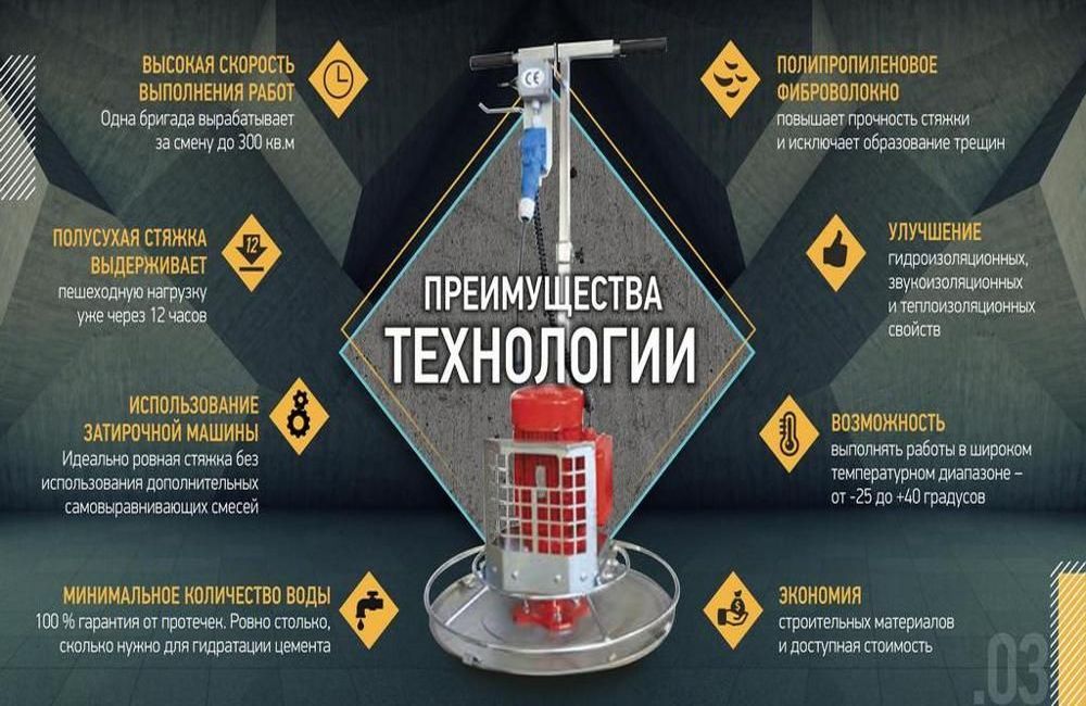 полусухая стяжка в автосервисе