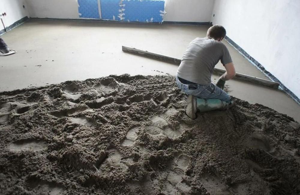 полусухая стяжка в доме