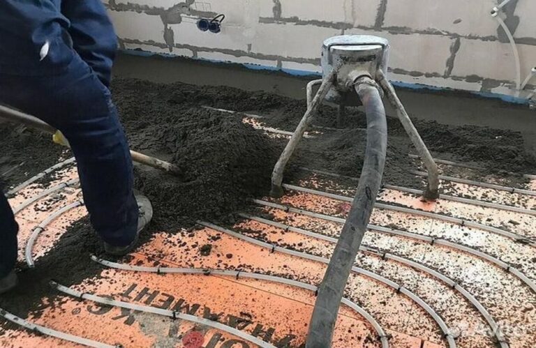 полусухая стяжка кровли