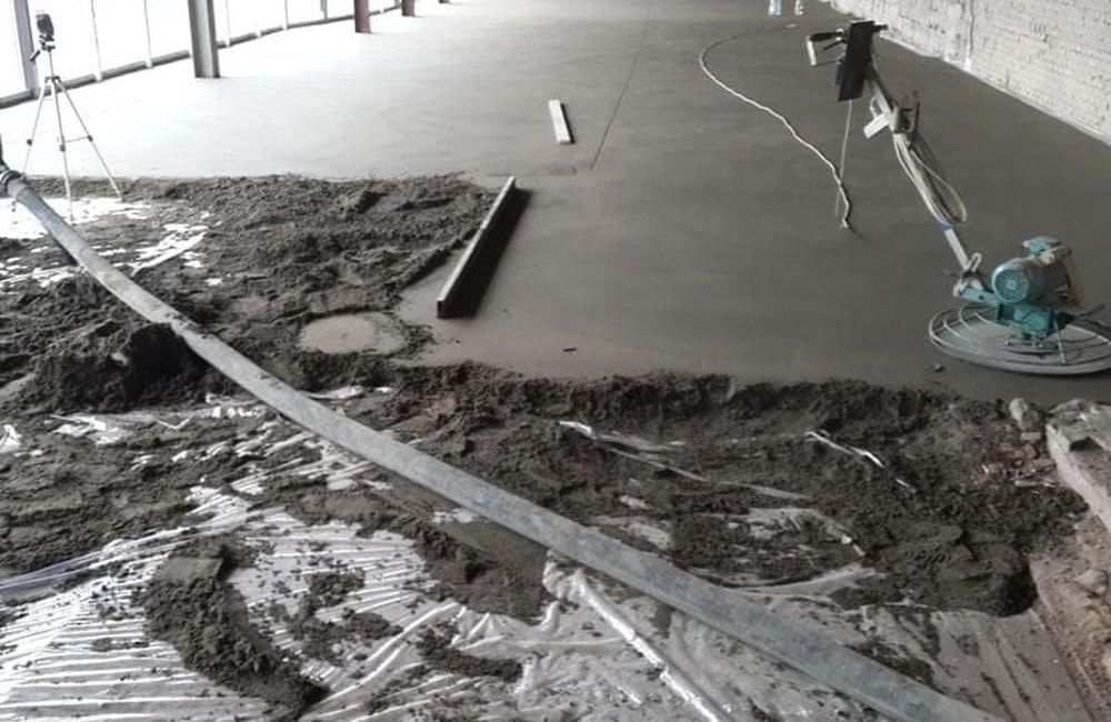 полусухая стяжка крыша