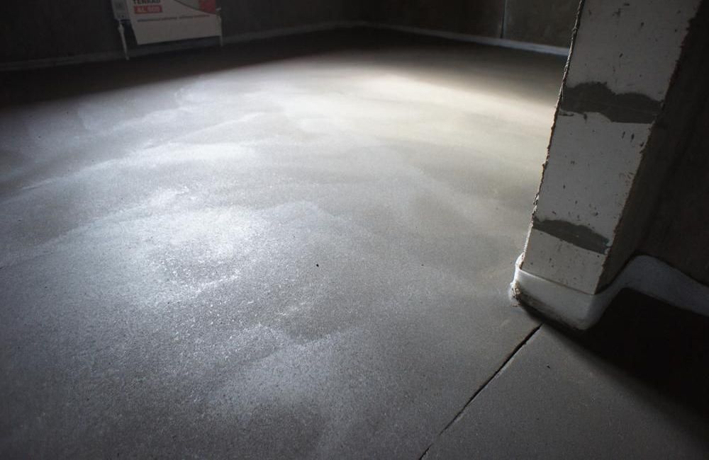 полусухая стяжка на доски