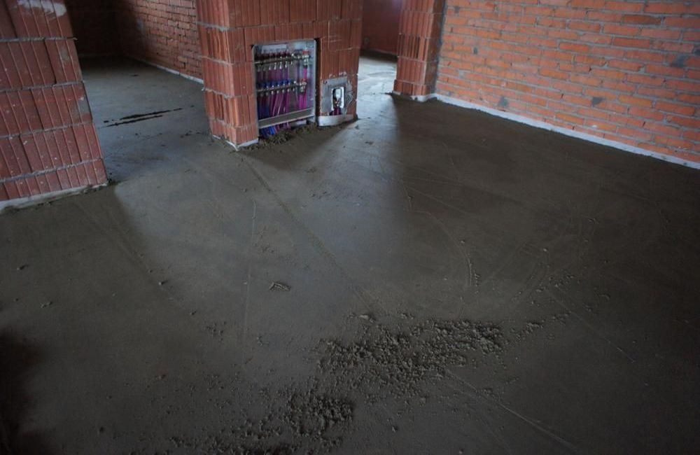 полусухая стяжка на пол на фанеру