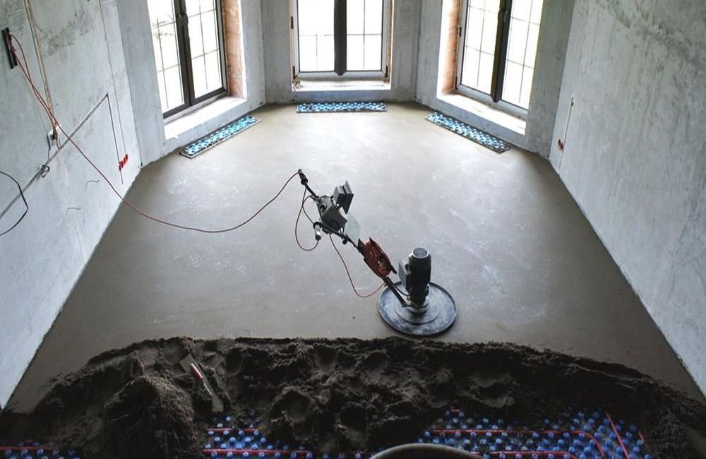 полусухая стяжка насосом цена