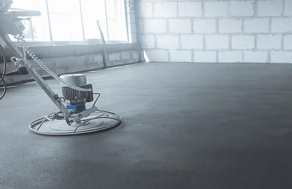 полусухая стяжка пола под ключ