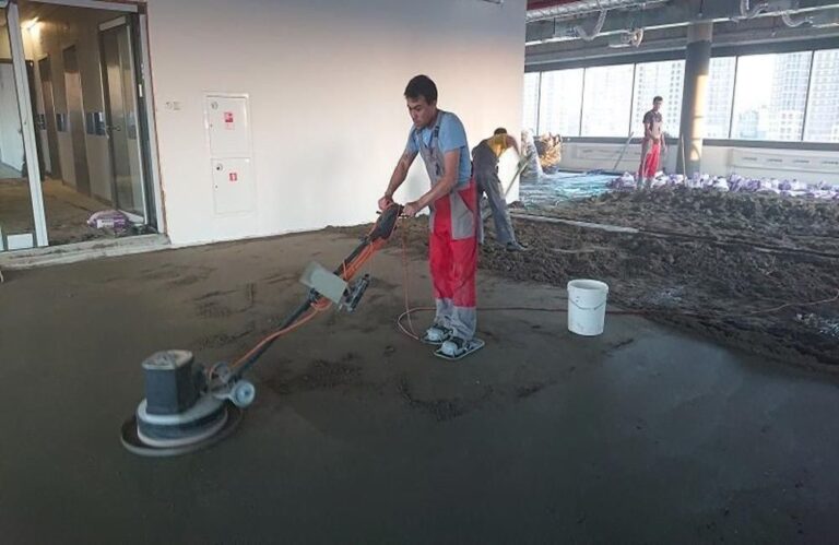 полусухая стяжка пола цена за квадратный