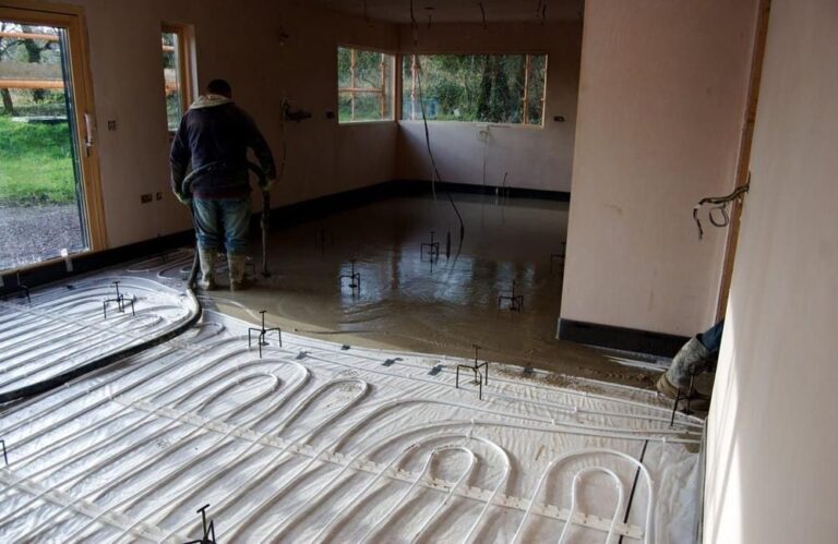 разноуровневая стяжка пола