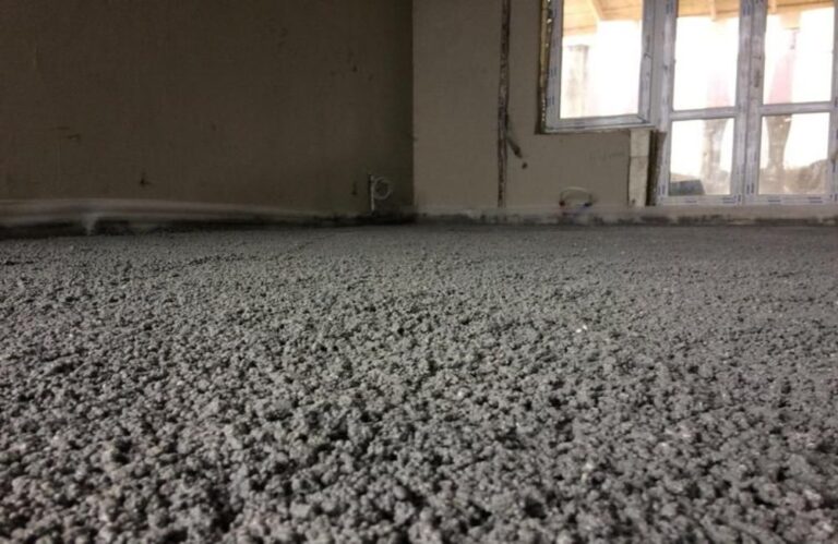 стяжка полусухим методом